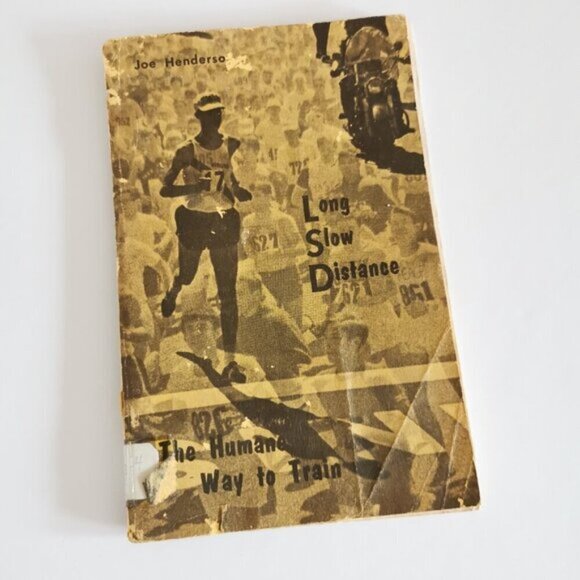1976 Long Slow Distance Running Book DAMAGED Joe Henderson Marathon Training - Picture 2 of 10